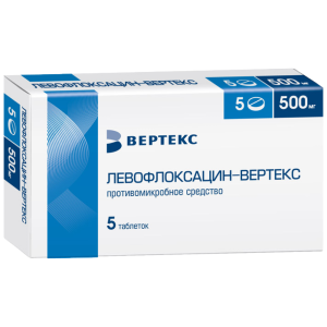 Купить: Левофлоксацин таб ппо 500мг №5