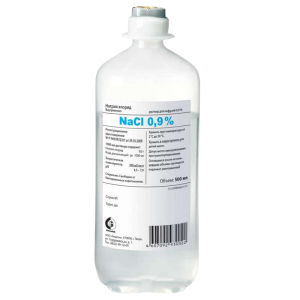 Купить: Натрия хлорид 0,9 % 500 мл 12 шт раствор для инфузий флакон