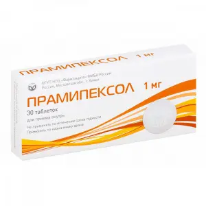 Купить Прамипексол 1 мг 30 шт таблетки