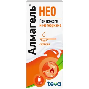 Купить Алмагель Нео 170 мл флакон суспензии для внутреннего применения
