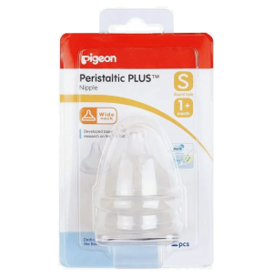 Купить: Pigeon Peristaltic Plus 2 шт соска для бутылочки с широким горлом с 1 месяца размер S