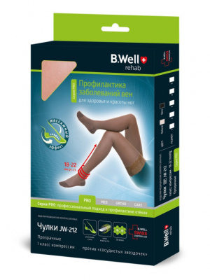 Купить: B. WELL REHAB  Чулки 1 кл компрес  р.1 Арт.JW-212 бел