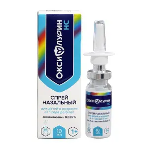 Купить Оксифлурин НС 0,25 мг / мл спрей назальный для детей от 1 до 6 лет флакон