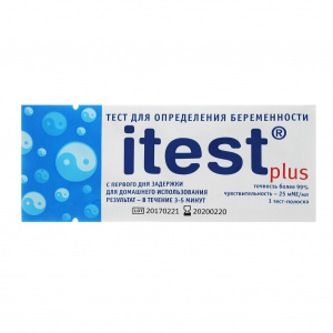 Купить: Тест на беременность Itest Plus №1 тест-полоска