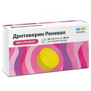Купить: Дротаверин Реневал таб 40мг №28