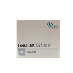 Купить: Гинкго Билоба 40 мг 30 шт таблетки ппо