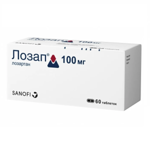 Купить: Лозап 100 мг 60 шт таблетки покрытые пленочной оболочкой