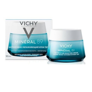 Купить Vichy Mineral 89 Интенсивно увлажняющий крем 72ч для сухой кожи, 50мл