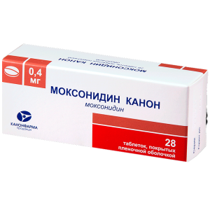 Купить: Моксонидин Канон 400 мкг 28 шт таблетки покрытые пленочной оболочкой