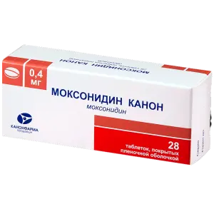 Купить Моксонидин Канон 400 мкг 28 шт таблетки покрытые пленочной оболочкой