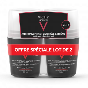 Купить: Vichy Homme дезодорант-антиперспирант 72 ч против избыточного потоотделения 50мл, 2 шт