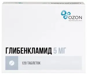Купить Глибенкламид 5 мг 120 шт таблетки