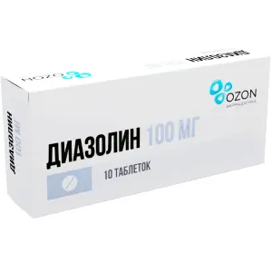 Купить Диазолин 100 мг 10 шт таблетки