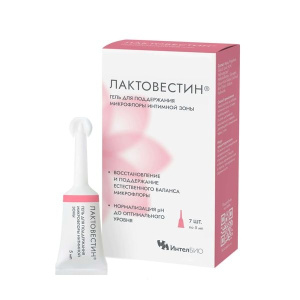 Купить: Лактовестин 50 мл 7 шт гель 5 мл для поддержания микрофлоры интимной зоны