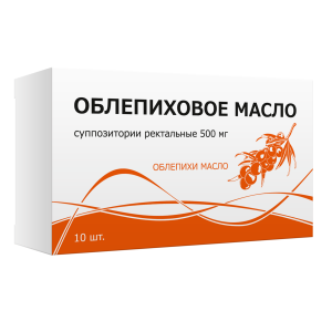 Купить: Облепиховое масло 500 мг 10 шт суппозитории ректальные
