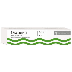 Купить: Оксолиновая мазь 0,25% 10 г назальная