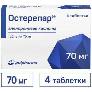 Купить: Остерепар 70 мг 4 шт таблетки