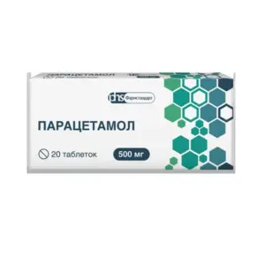 Купить Парацетамол 500 мг 20 шт таблетки