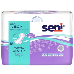 Купить: Seni Lady Extra 15 шт прокладки урологические 4 капли