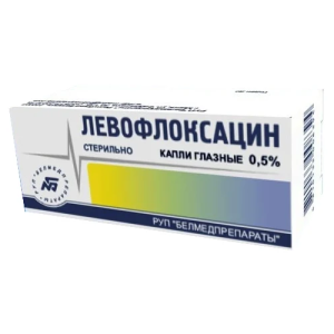 Купить: Левофлоксацин 0,5 % 5 мл капли глазные
