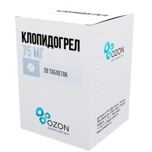 Купить: Клопидогрел таблетки покрытые пленочной оболочкой 75мг №28