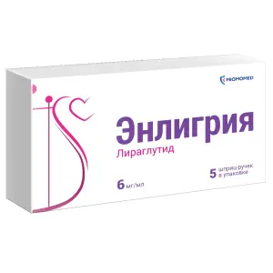 Купить Энлигрия 6 мг/мл 3 мл 5 шт раствор для подкожного введения шприц-ручки