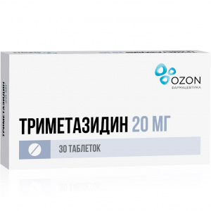 Купить: Триметазидин таблетки ппо 20мг №30