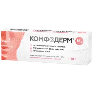Купить Комфодерм М2 0,1%+2% 10 г крем для наружного применения