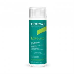 Купить: Noreva Exfoliac 200 мл гель для лица и тела интенсивный пенящийся