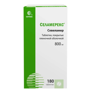 Купить: Селамерекс 800 мг 180 шт таблетки покрытые пленочной оболочкой
