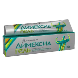 Купить Димексид 25 % 50 г гель туба