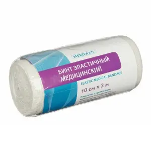 Купить Meridian бинт 2 м × 10 см эластичный