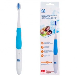 Купить CS Medica CS-161 щетка зубная электрическая звуковая голубая