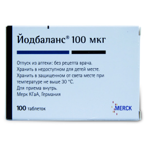 Купить: Йодбаланс таблетки 100мкг №100