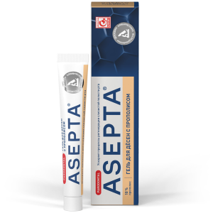 Купить: Asepta 10 г гель для десен прополис