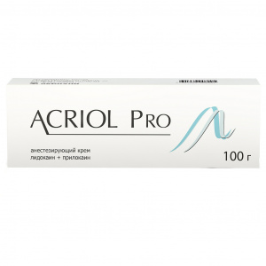 Купить Акриол Про крем для местного и наружного применения 2,5%+2,5% 100г