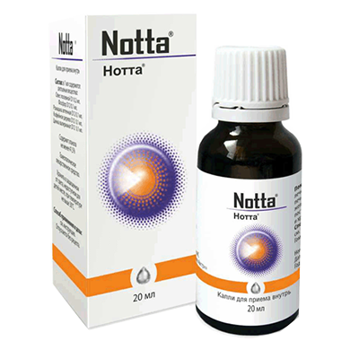 Купить Нотта 20 мл капли для приема внутрь гомеопатические