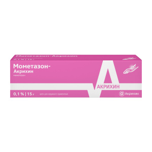 Купить: Мометазон-Акрихин 0,1% 15 г крем для наружного применения
