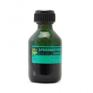 Купить: Бриллиантовый Зеленый 1 % 25 мл раствор для наружного применения спиртовой винтовая крышка