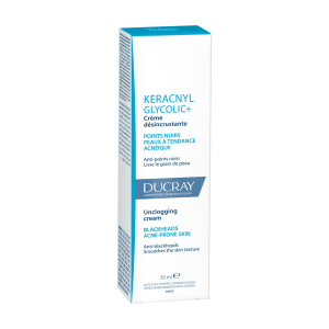 Купить: Ducray Keracnyl Glycolic+ 40 мл крем матирующий очищающий для кожи склонной к акне