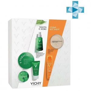 Купить: Vichy Ideal Soleil набор Normaderm уход п/несоверш 50+ 50мл + Normaderm очищ гель + спрей-вуаль 50+ 75мл