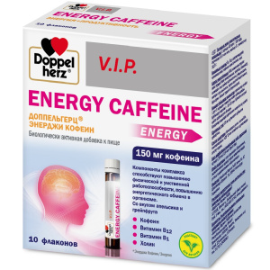 Купить: Doppelherz VIP Energy Caffeine 25 мл 10 шт жидкость флаконы