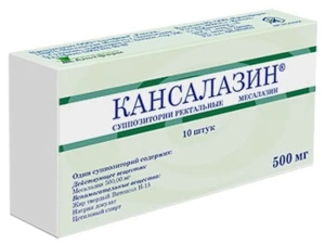 Купить: Кансалазин 500 мг 30 шт суппозитории ректальные