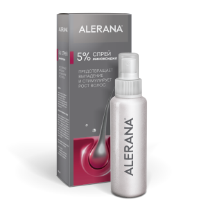 Купить: Alerana 5 % 60 мл спрей для наружного применения