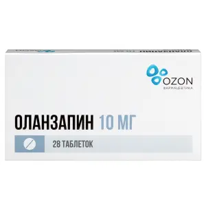 Купить Оланзапин 10 мг 28 шт таблетки диспергируемые в полости рта