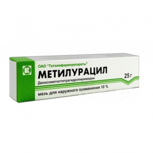 Купить: Метилурацил мазь д/мест и наруж примен 10% 25г