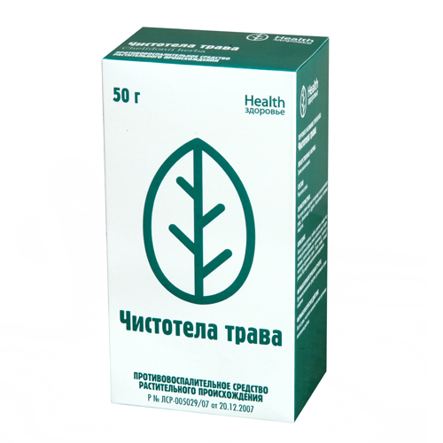 Купить Чистотел трава 50 г пачка