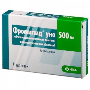 Купить: Фромилид Уно таблетки ппо пролонг 500мг №7