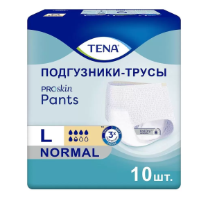 Купить: Тена Pants трусы-подгузники р.L №10 нормал