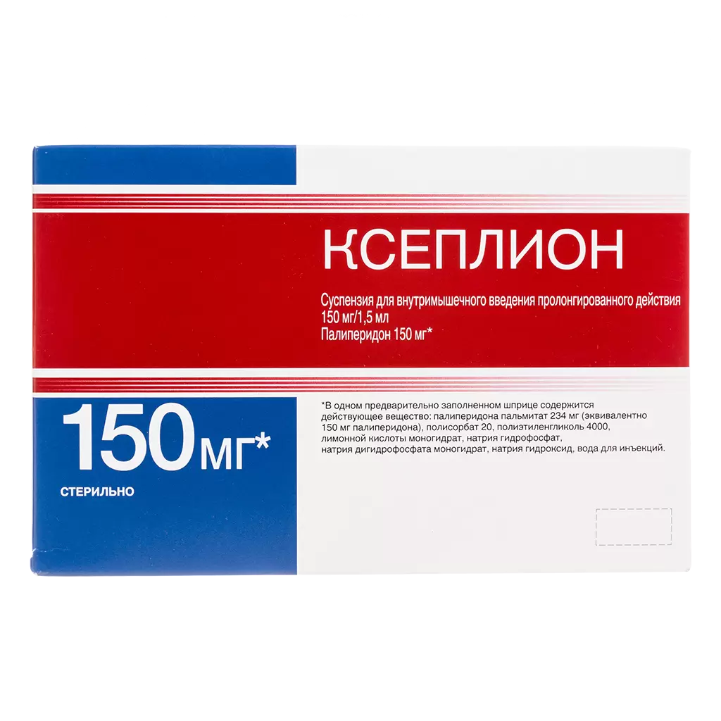 Ксеплион сусп д/в/м введ пролонг 150мг/1,5мл шпр №1 ⭐ Купить по низкой цене  | Артикул: 60772 | Производитель: Джонсонс&Джонсонс - Ваша Аптека №1 |  Москва и Московская область